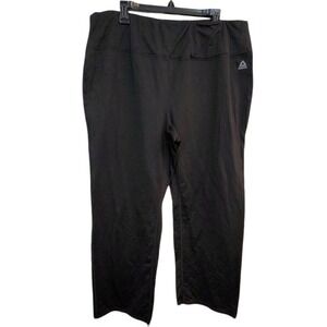 Reebok‎ Black Athletic Pants Trousers Plus Size 2X Fleece Lined Cozy Warm